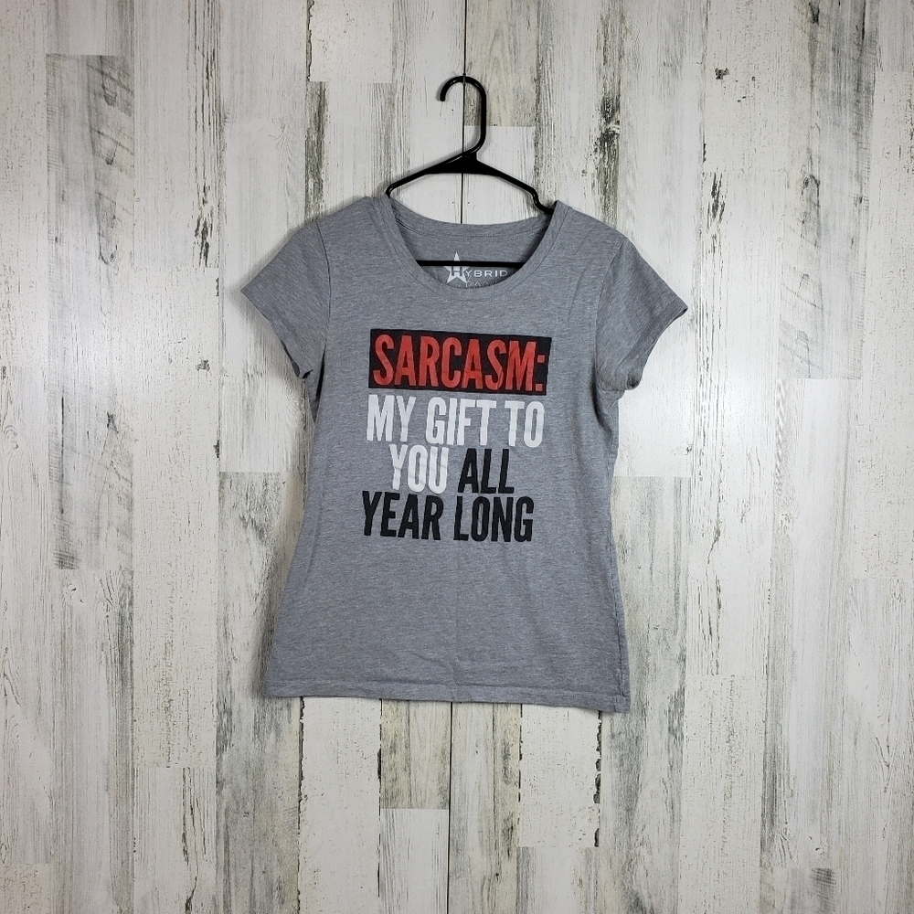 Hybrid apparel sarcasm tshirt size large